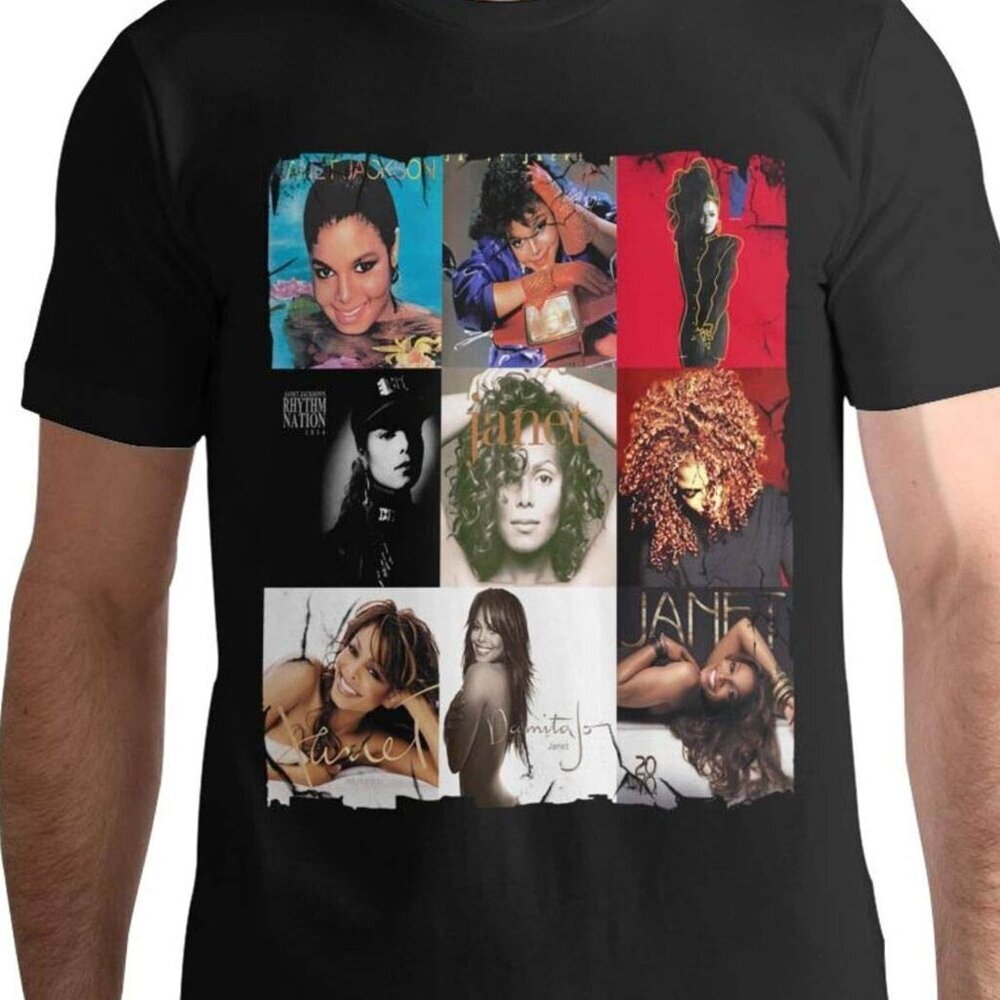 Janet Jackson 90s Retro Music Shirt Unisex Pop Singer Concert T-Shirt 91
